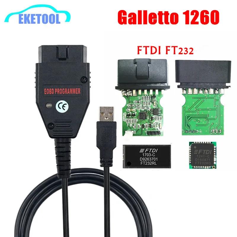 Galletto 1260 FTDI FT232RQ RL EOBD ECU α׷..
